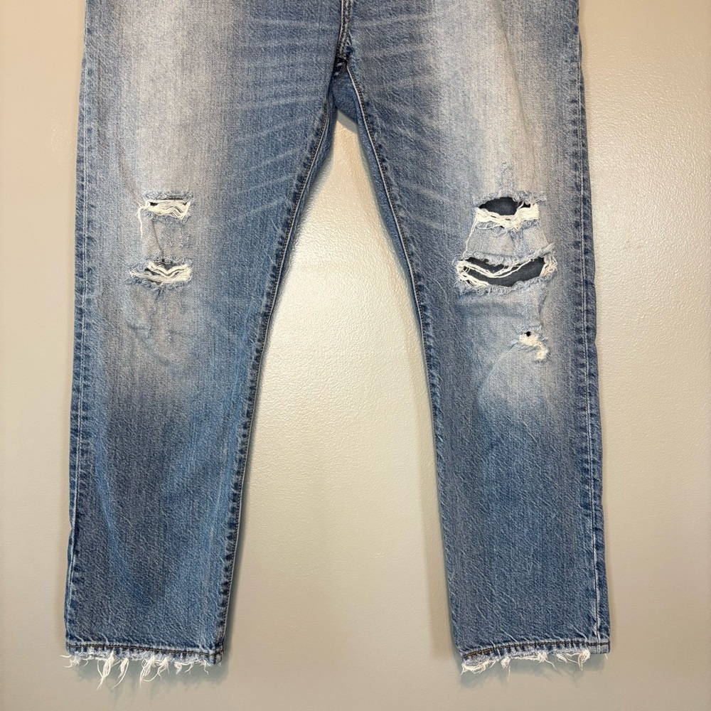 Levi’s 501 CT 31x32 Customized & Tapered Denim Distressed Button Fly Jeans - Picture 2 of 8